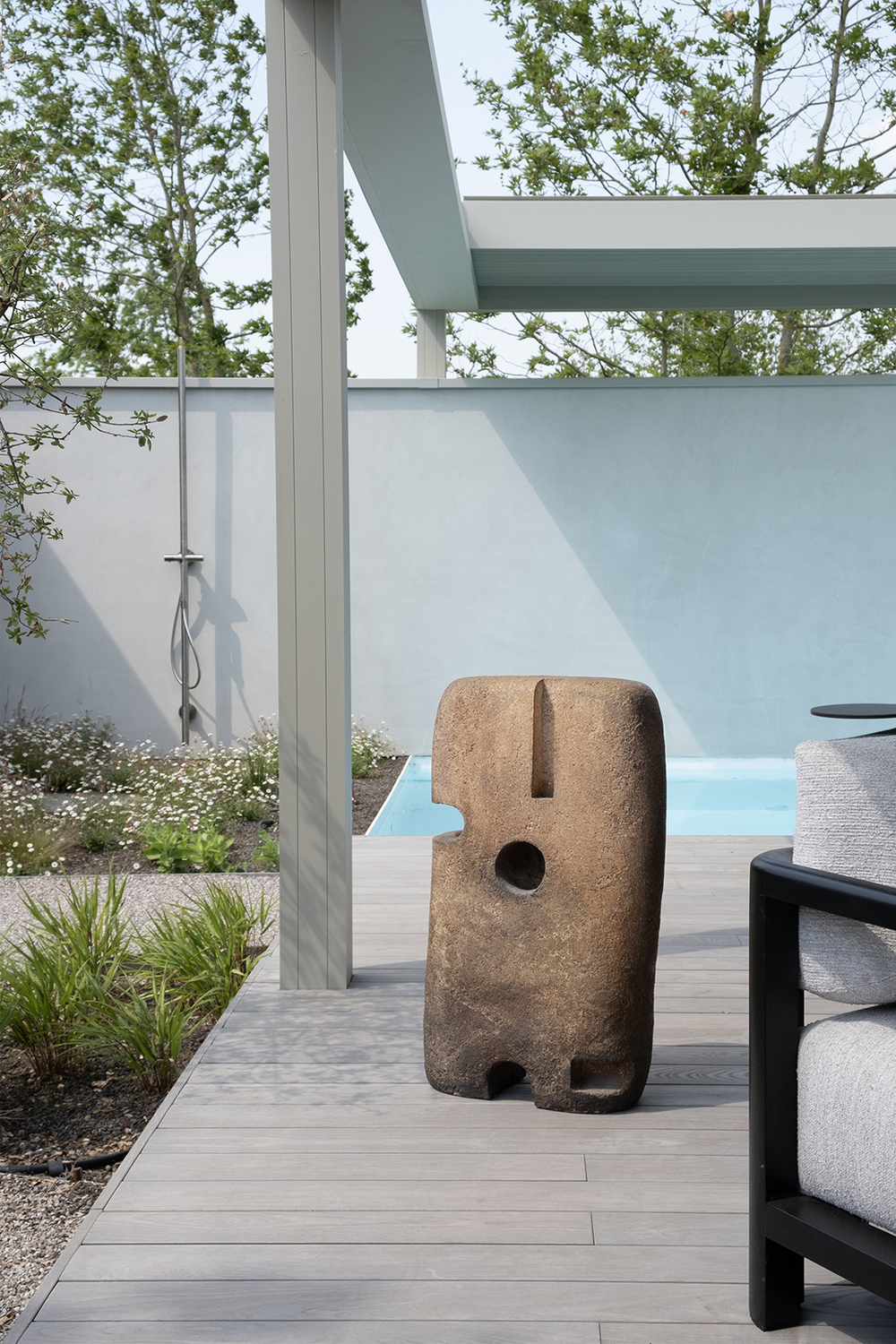 Sculpture by Lucien Petit, presented at NOA Outdoor Living