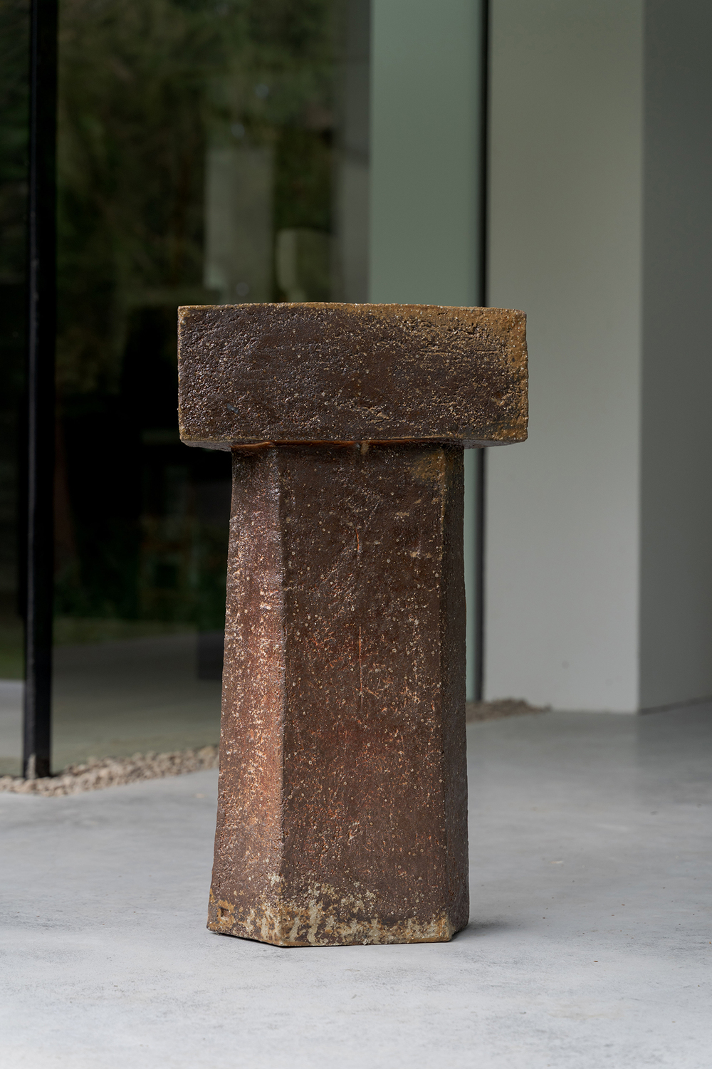 Abstract sculpture by Lucien Petit at Bob Manders