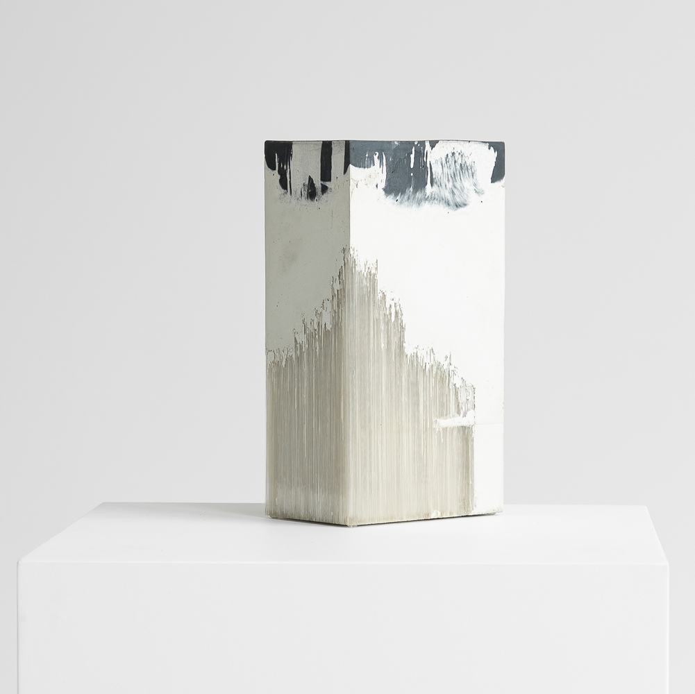 Harry Morgan glass & concrete sculpture